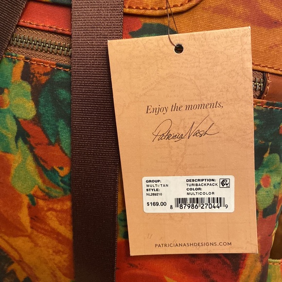 Patricia Nash Turi Backpack NWT - Picture 5 of 8